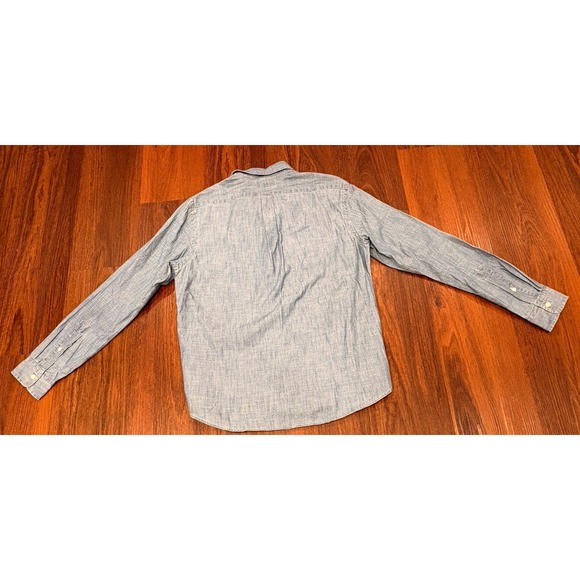 Polo Ralph Lauren Classic Fit Untucked Indigo Chambray Shirt Men's Medium $125 - Picture 3 of 16